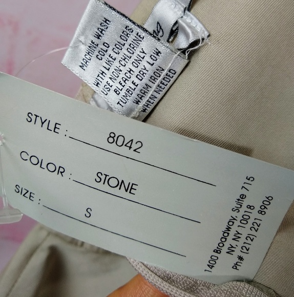 Vintage New With Tags Y2K Strapless Stretchy Khaki Utility Dress - Picture 8 of 10